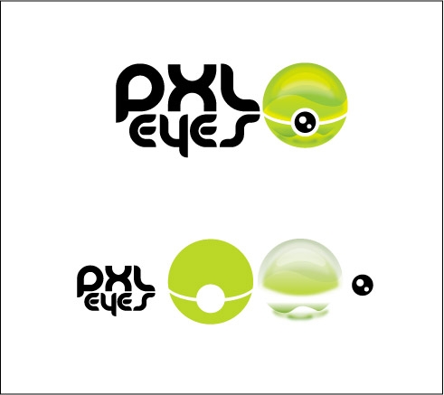 Creation of Web 2.0 - Logo PXLEyes v3.2: Step 1